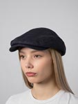 Кепка STETSON арт. 6383802 DRIVER CAP LINEN STRUCTURE (темно-синий)